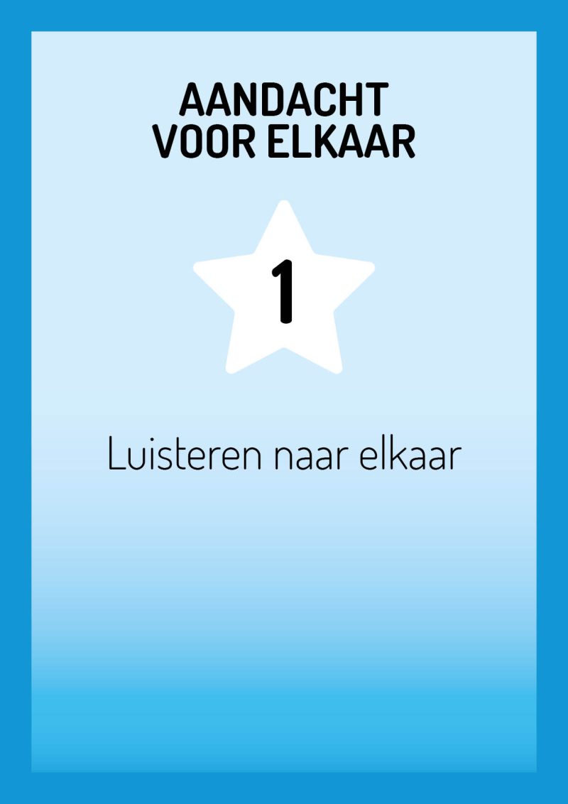 STARS gedragsverwachtingen blauw A6 achterkant