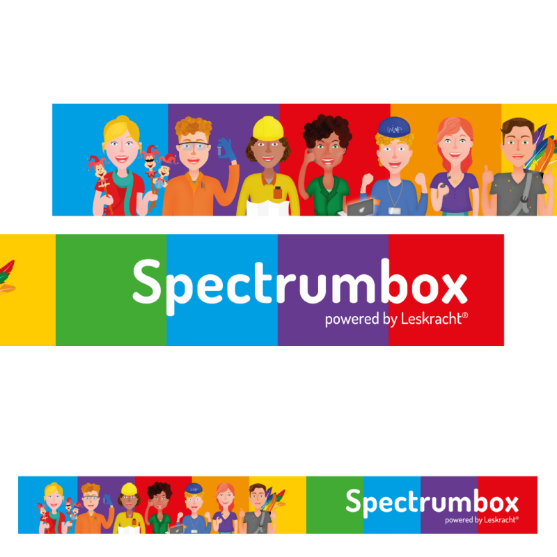 Kaststicker Spectrumbox personages